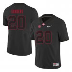NCAA Men's Alabama Crimson Tide #20 Drew Sanders Stitched College 2021 Nike Authentic Black Football Jersey ES17B23KC